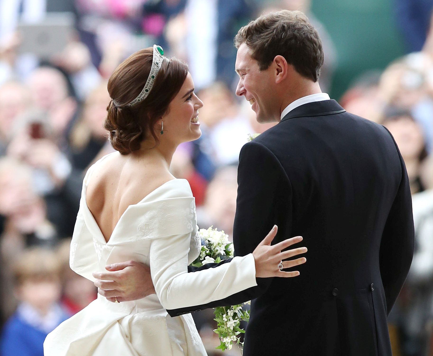 Prințesa Eugenie a ales să nu poarte voal la nuntă